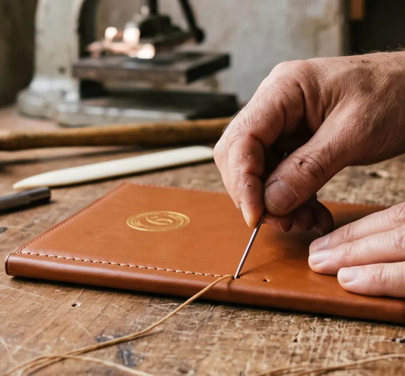 Leatherwork and book production.
